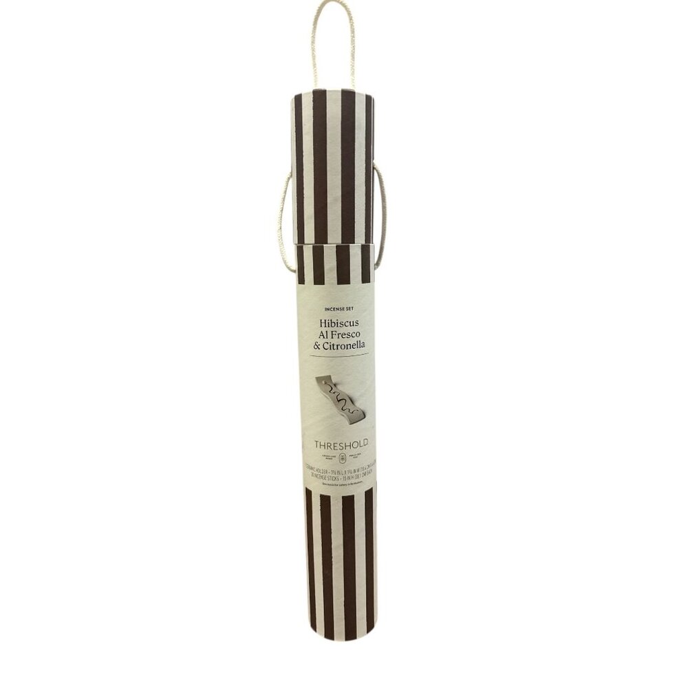 THRESHOLD Oversized Hibiscus Al Fresco & Citronella Incense Set